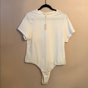 SKIMS Cotton Jersey TShirt Bodysuit- Marble 3X